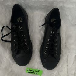 Converse Mid’s Black/black Boys 5 Women 7