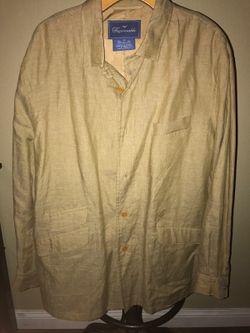 Men's Faconnable Beige Linen Jacket