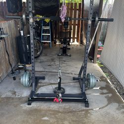 Exercise Bike And Weights , 45 Bar  Everything For 500