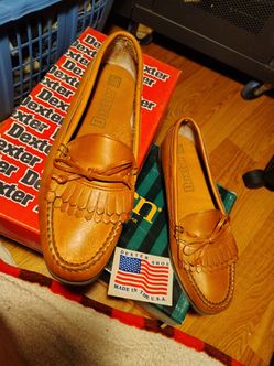 Vintage Size 9M,Dexter Shoe Leather Sole Dress Shoes Made in USA