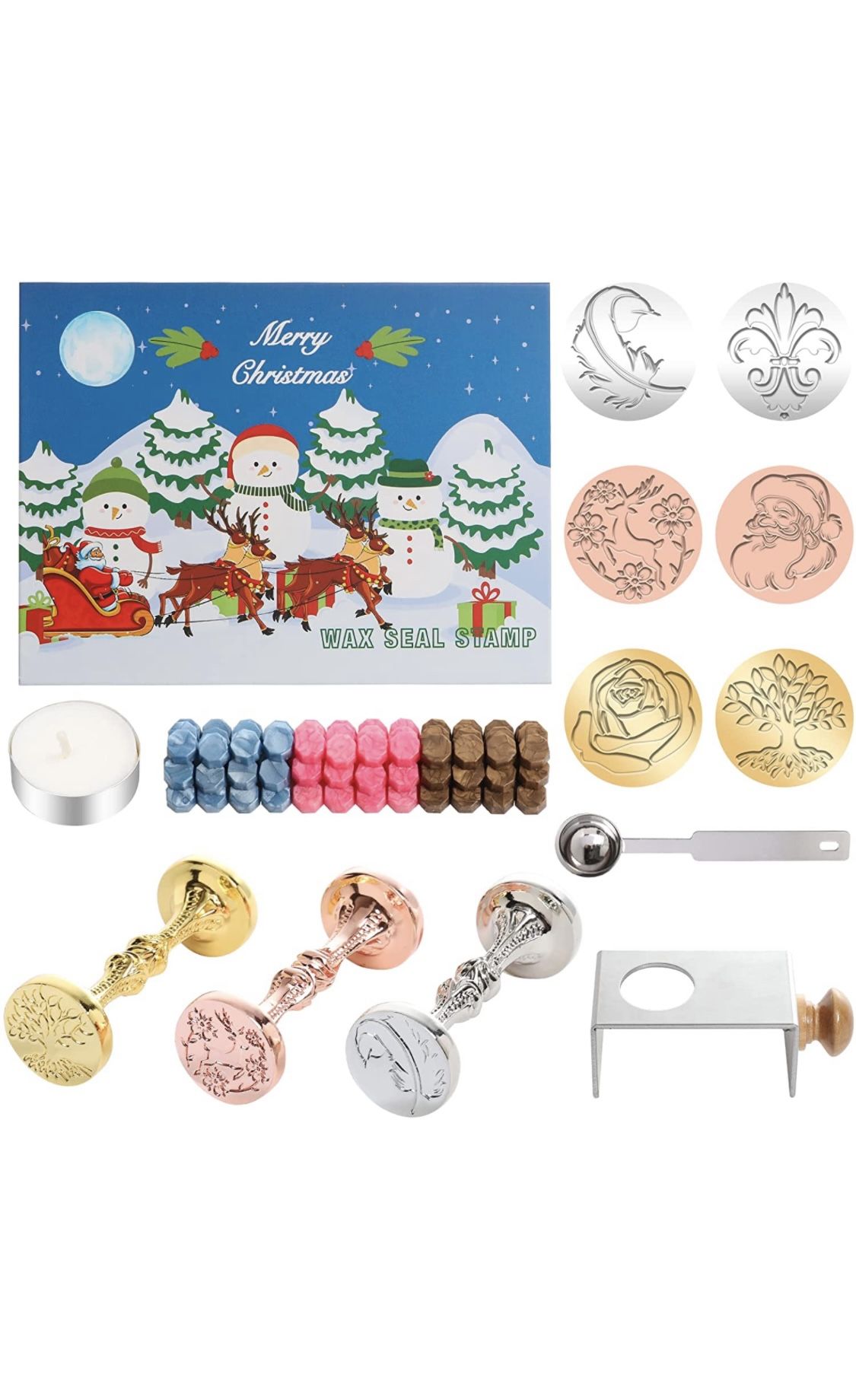 Christmas Wax Seal Stamp Kit 