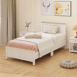 Wood Frame Twin Platform Bed