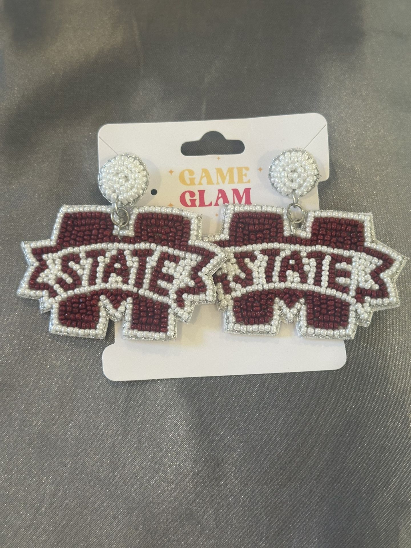 Cute MS State Earrings. Brand New. Bought For $24.95