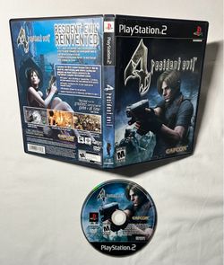 RESIDENT EVIL 4 PS2 PLAYSTATION 1st Print CIB COMPLETE VIDEO GAME MINT