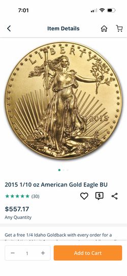 1/10 oz gold