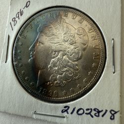 1896-O Silver Morgan Dollar  