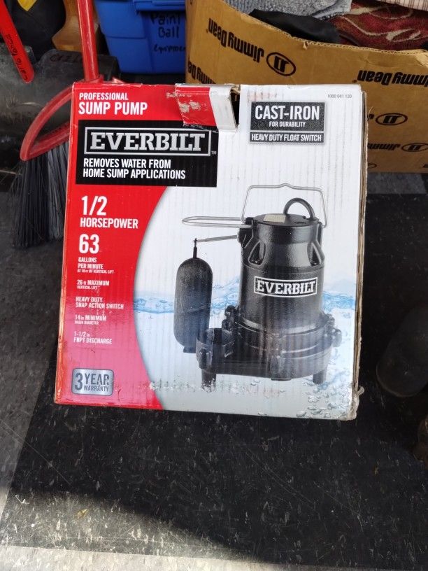 Everbilt sump pump