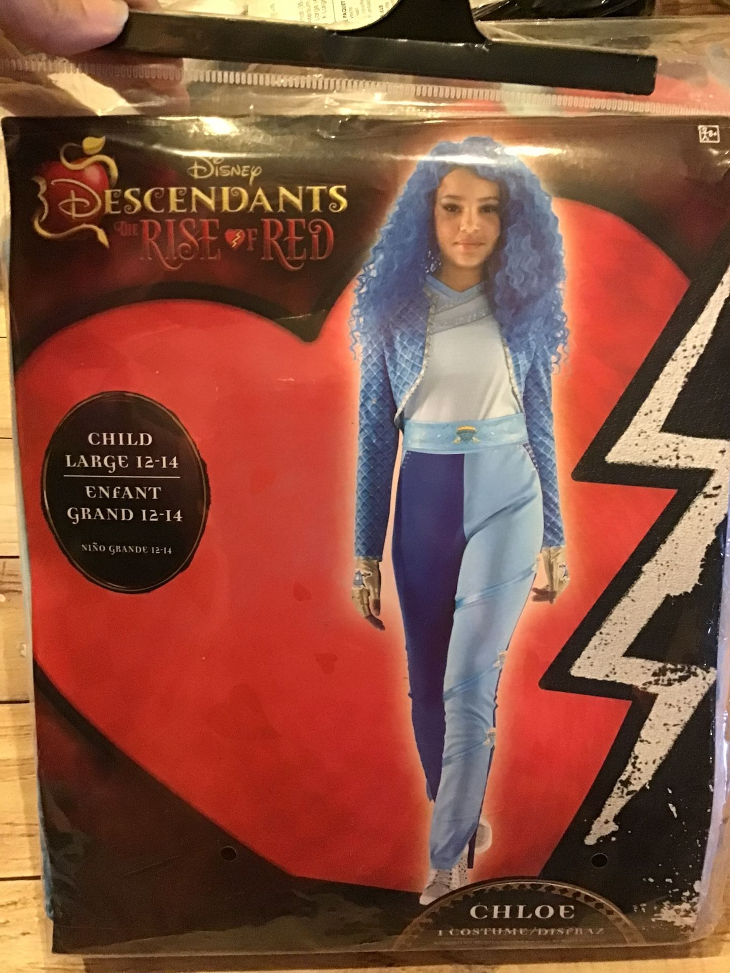Disney Descendants The Rise Of Red Chloe Child Costume Size Large 12-14 -New