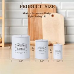 Set of 3 Kitchen Canisters