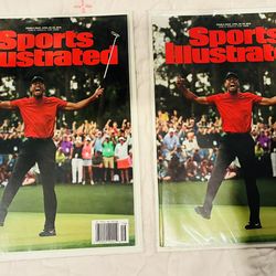 ( 2 ) Tiger Woods Sports Illustrated Magazines