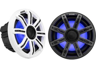 KICKER 51MSC84 - MSC 8-Inch Premium Marine 4-Ohm LED Coaxial System, Pair