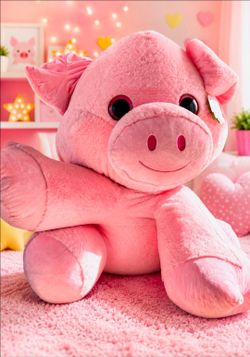 5FT Giant Pink Pig "Pork Chop" Plush w/ Tags – Super Soft