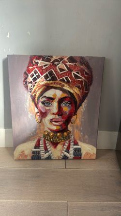 Beautiful painting of lady