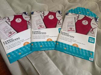 Fabric Transfers  Sheets 40 for $10
