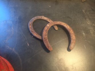 Antique horse shoes