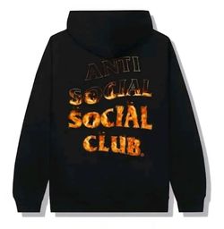 BRAND NEW W/ TAGS Anti Social Social Club A Fire Inside Flame Hoodie XL NWT 