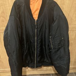 Rothco Jacket Mens XL Reversible Flyers Intermediate MA-1 USAF Military Bomber