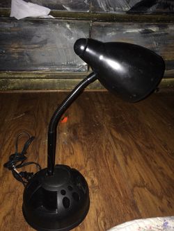 Black Desk Lamp w/Organizer