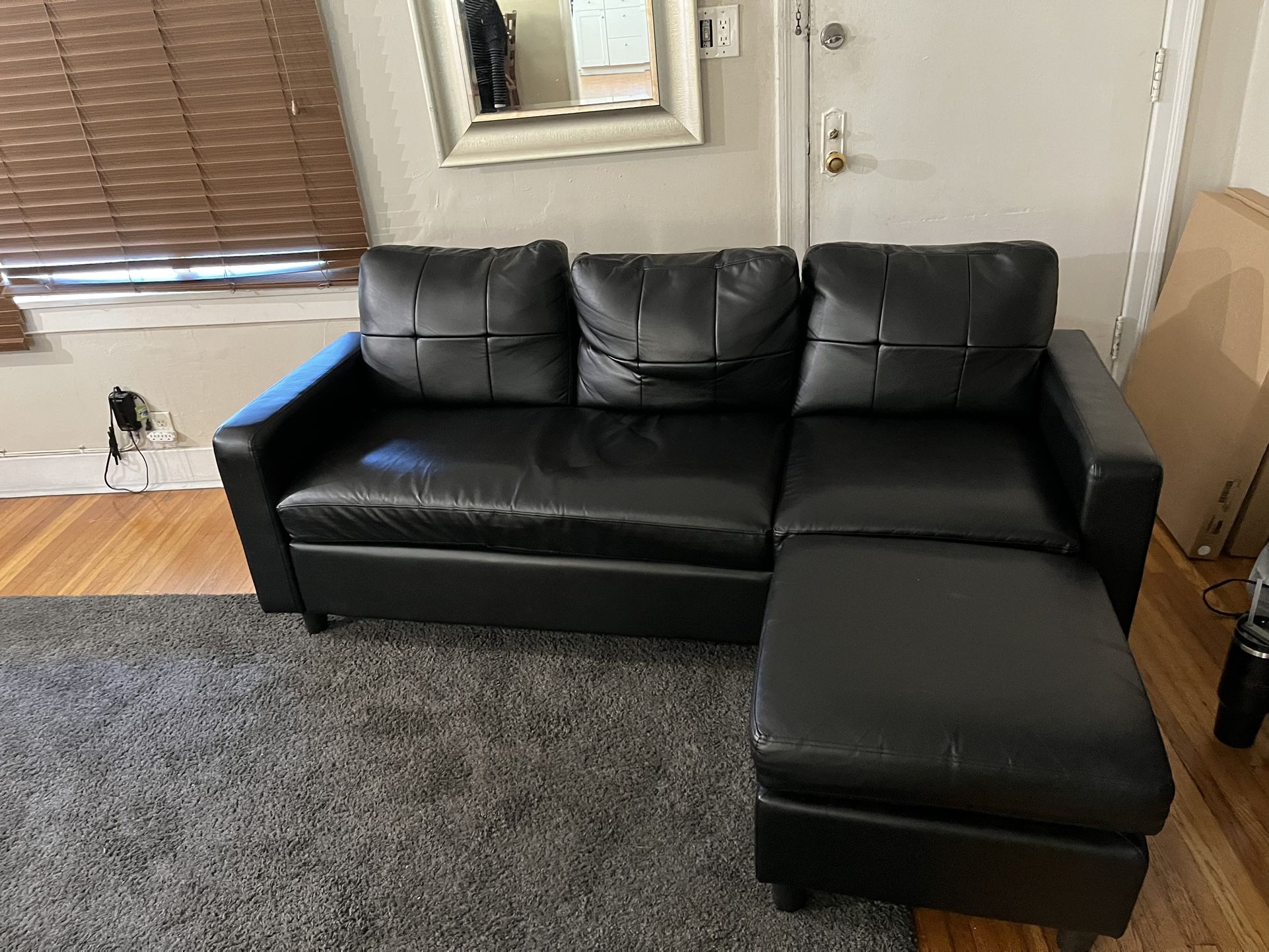 Black Couch 78 Inches 