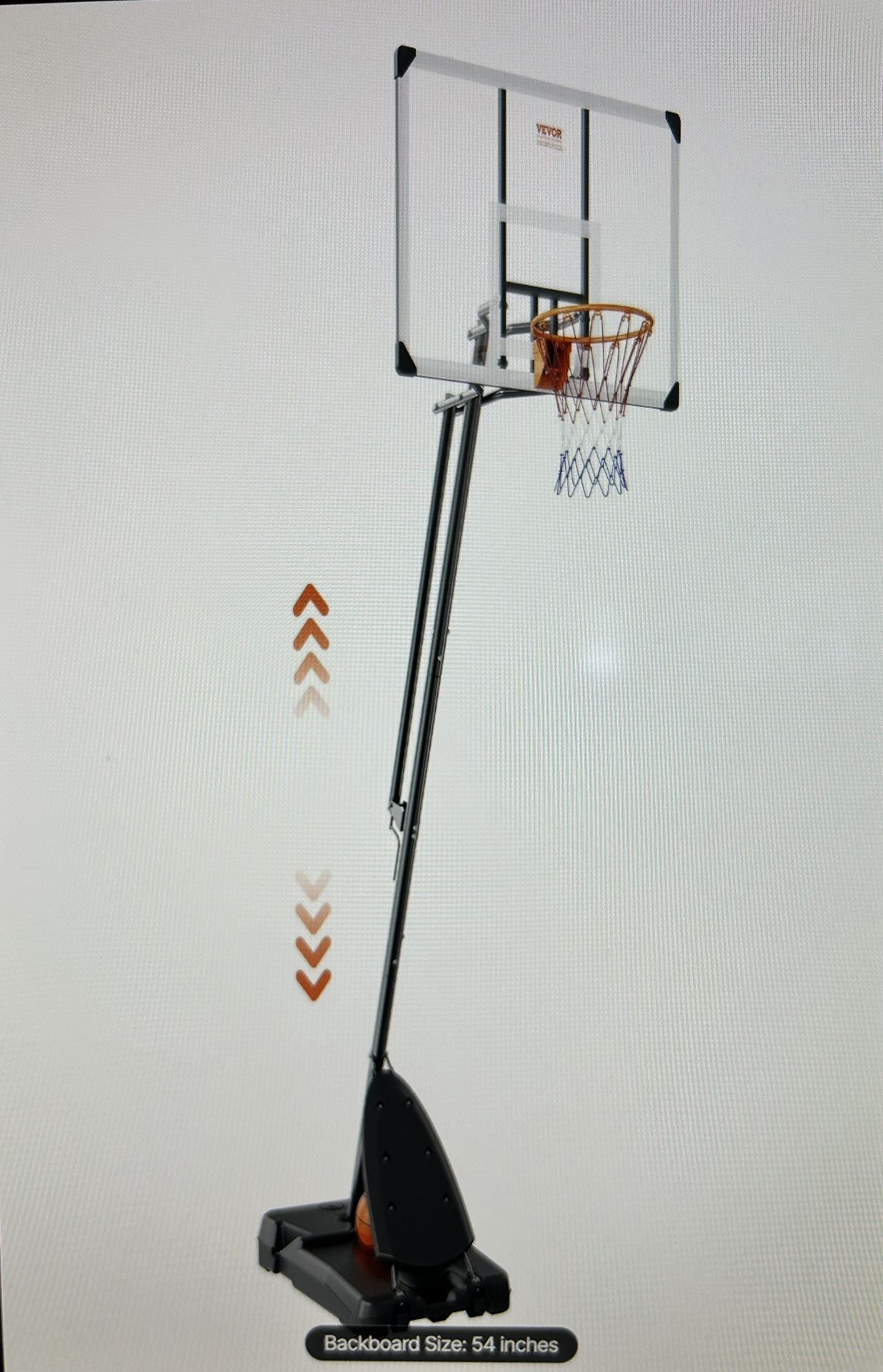 Vevor 54” Basketball Hoop