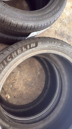 2 New Michelin Pilot Sport 4 SUV 255/40R21 Tires