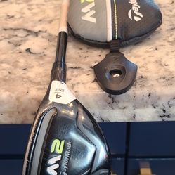 Taylormade M2 2017 4H Hybrid Men RH 22°-TM Reax Graphite Stiff Flex w/ Headcover