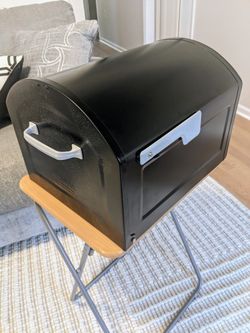 New XL Black Mailbox