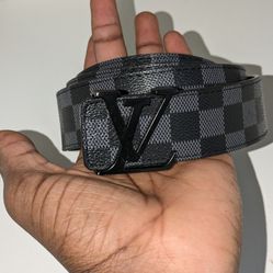 Black Louis Vuitton Belt 
