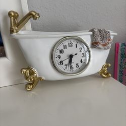 Bathroom Wall Clorck It Works Perfect In Great Condition 