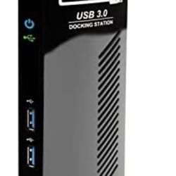 Plugable USB 3.0 Universal Laptop Docking Station Dual Monitor for Windows and Mac 