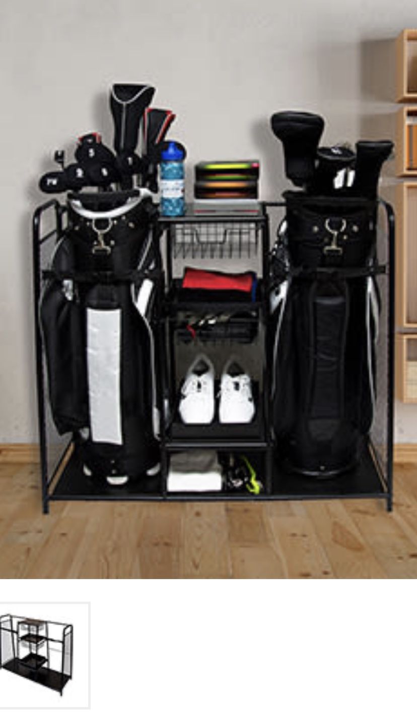 Golf Club Organizer From Sharper Image - Brand New