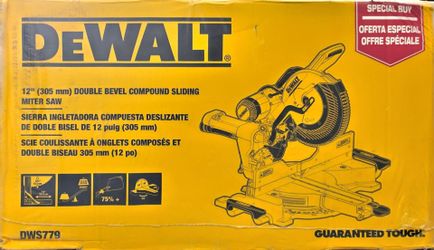 Dewalt 15amp 12" sliding miter saw