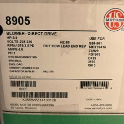 BLOWER-DIRECT DRIVE HP:3/4 (3 In Total)