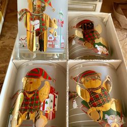 Vintage Crystal Christmas Glasses