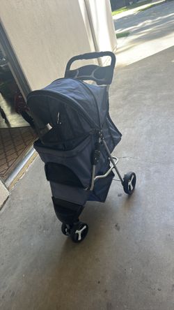 Stroller for baby blue color light weight very clean like new