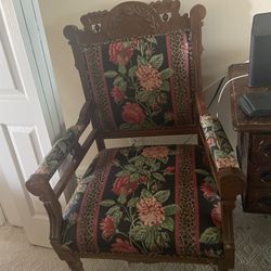 Antique Settee And Chair Set