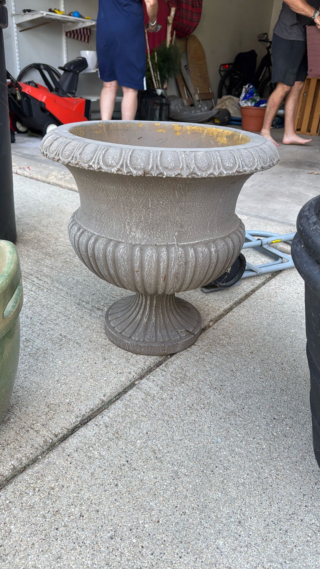 Various Heavy Stone Planters Best Offer!