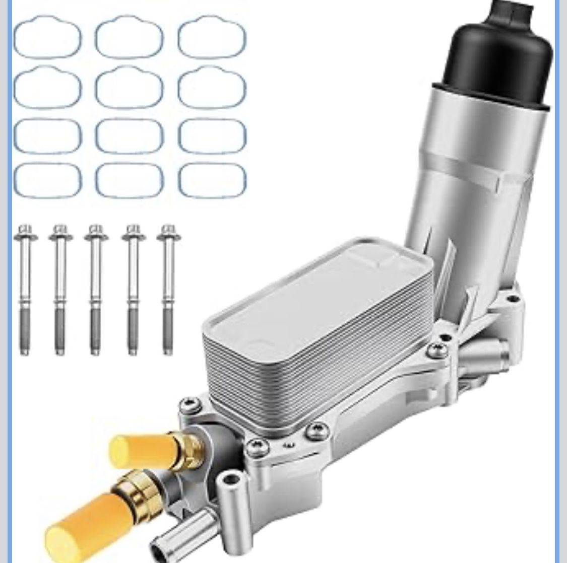 Aluminum Oil Filter Housing Engine Oil Cooler Compatible X(222)