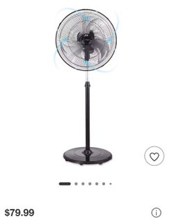 New 18" oscillating standing fan