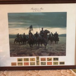 Sheridan's Men by Mort Kunstler 1982 Civil War Stamp Art PD-1