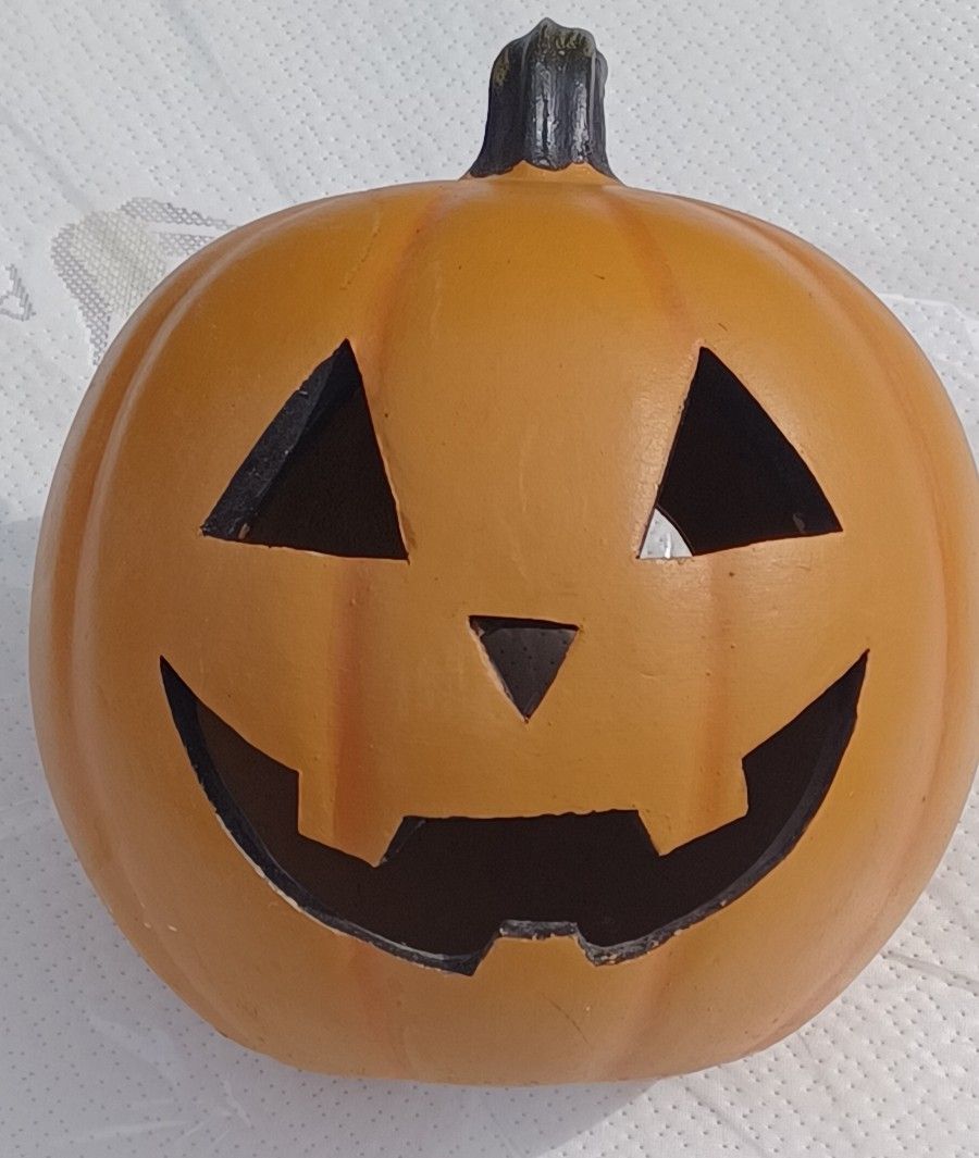 Clay Pumpkin Jack-o-lantern