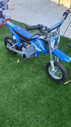Hyper Toy Company, HPR350 24V Electric Dirt Bike, Children Ages 13+, up to 14 MPH, Blue