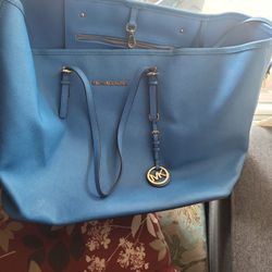 Mk Tote Blue 