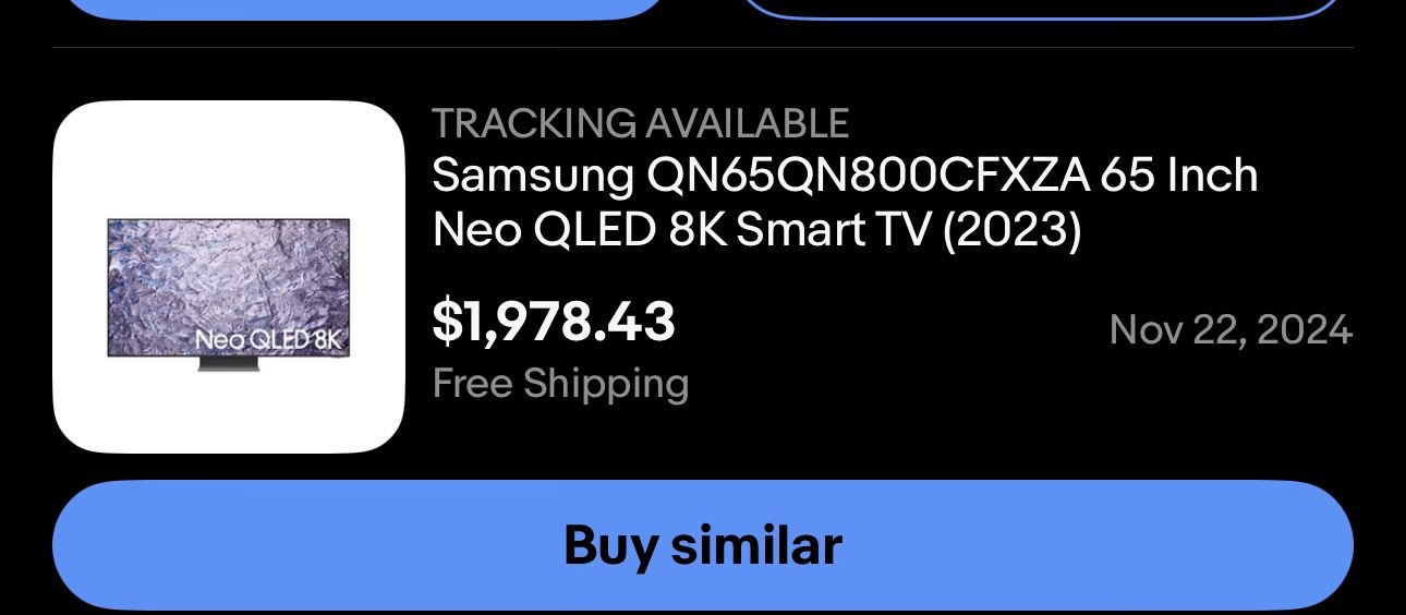 (BROKEN, PARTS) Samsung QN65QN800CFXZA 65 Inch Neo QLED 8K Smart TV (2023)