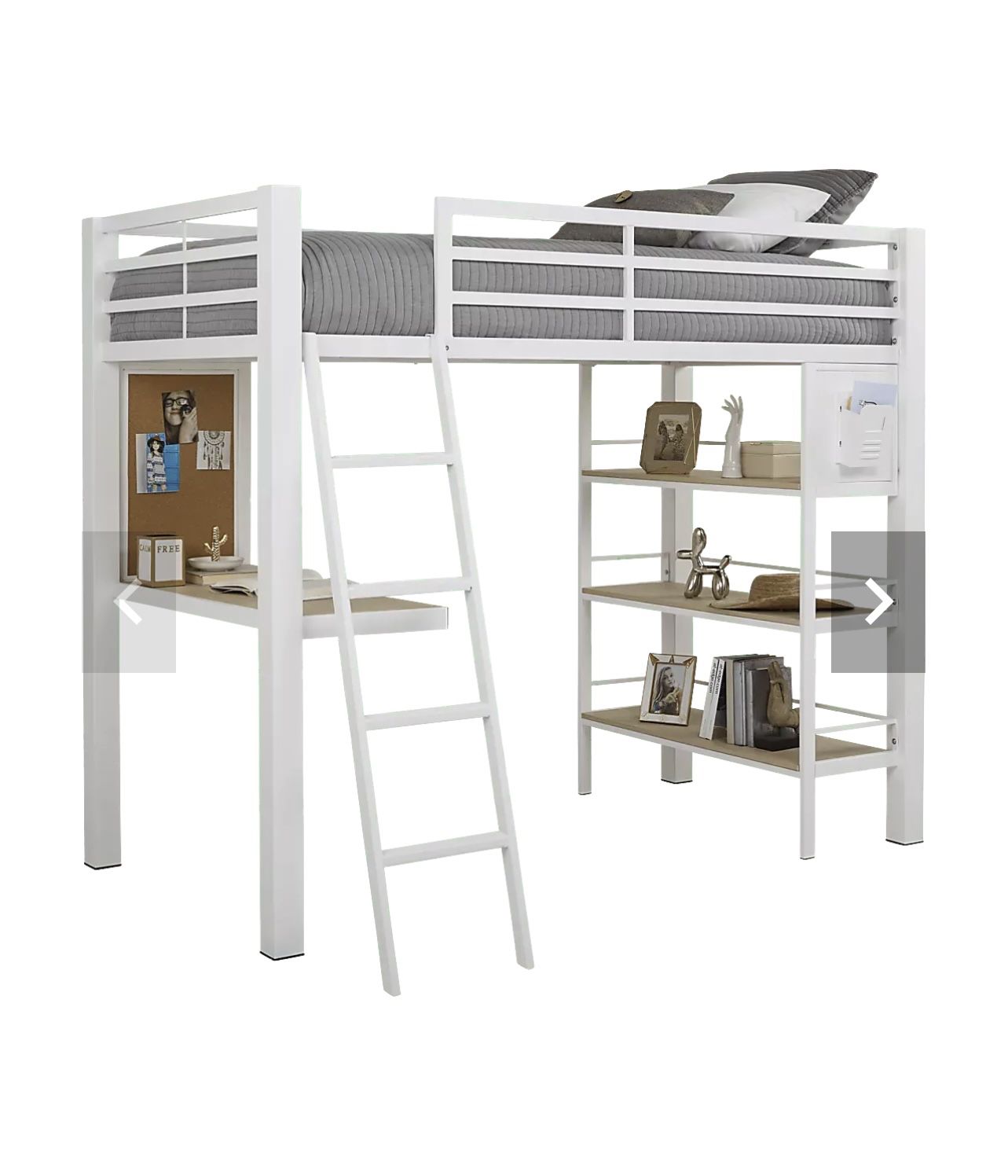 Twin Loft Bed With Desk Twin Loft Bed With Bookshelf 