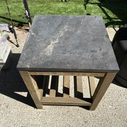 Pottery Barn Stone Side Table