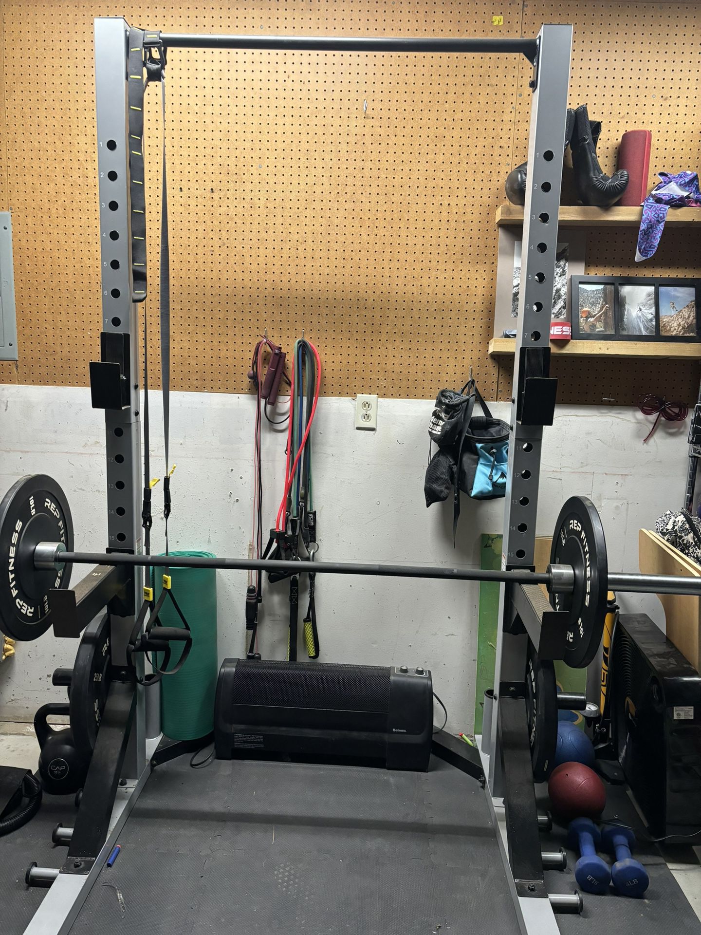 Squat Rack With Weights 