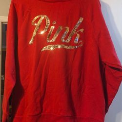 VS PINK HOODIE AND PULL OVER SWEATER BUNDLE BOTH NWOT AND SIZE MED