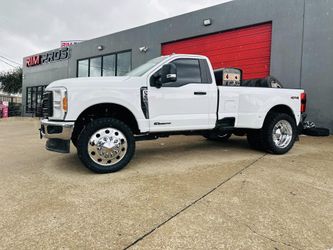 24" POLISH RIMS FOR DUALLY W35125024 TIRES ADAPTERS CAPS