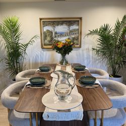 Designer Table From Ashley’s Furniture Store ( With Chairs)